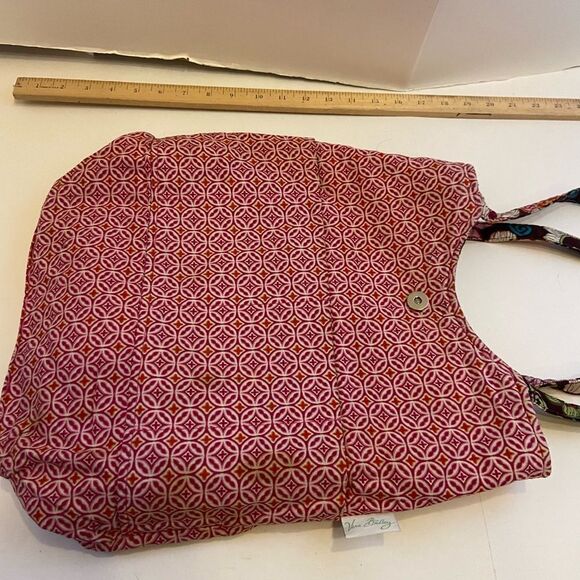 Vera large tote. 14x15. Mauve floral - Picture 8 of 12